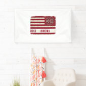 Brandweerman Vader Verticale Vlag Vintage Spandoek (Insitu)