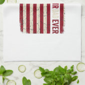 Brandweerman Vader Verticale Vlag Vintage Theedoek (Gevouwen)