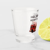 Brandweerman vakantiegeschenken shot glas (Links)