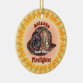 Brandweerman van Atlanta Keramisch Ornament (Rechts)
