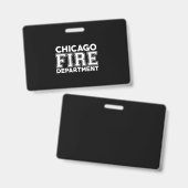 Brandweerman van Chicago Fire Rescue Department Badge (Voor- en achterkant)