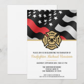 Brandweerman van de brandweeracademie - Afstudeerf Kaart (Voorkant / Achterkant)