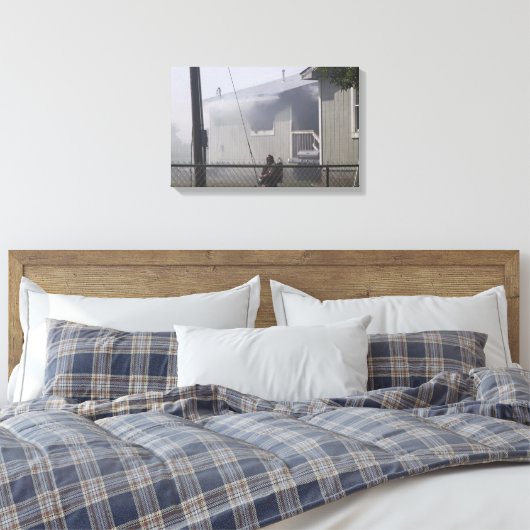brandweerman van Newkirk Canvas Afdruk (Insitu (Slaapkamer))