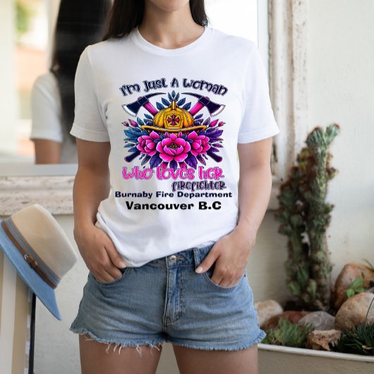 Brandweerman Vancouver eert toewijding T-shirt