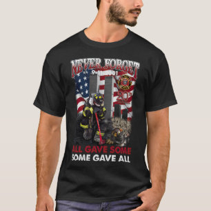 Brandweerman vergeet nooit 20e verjaardag nooit - t-shirt