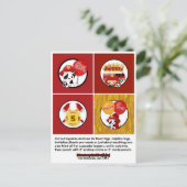 BRANDWEERMAN Verjaardag Cupcake Topper Labels FF01 Briefkaart (Staand voorkant)