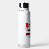 Brandweerman Voetbal Scheidsrechter Mascotte Waterfles (Rechts)