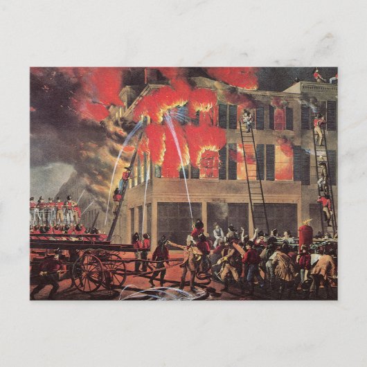  brandweerman voor het bedrijfsleven, brandweerman briefkaart (Voorkant)