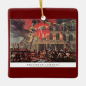  brandweerman voor het bedrijfsleven, brandweerman keramisch ornament (Voorkant)