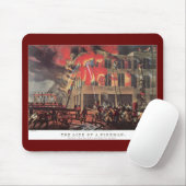  brandweerman voor het bedrijfsleven, brandweerman muismat (Met muis)