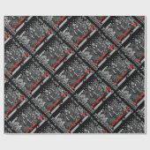 Brandweerman voor opslaan en beschermen cadeaupapier (Vlak)