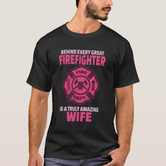 Brandweerman Vrouw Gift T-shirt (Voorkant)