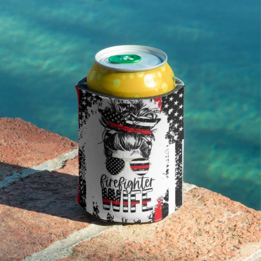 Brandweerman Vrouw Koelboxxen - Patriottisch & Duu Blikjeskoeler (Insitu Zwembad)