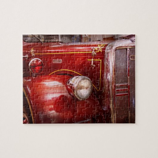 Brandweerman - Ward La France Legpuzzel (Horizontaal)