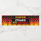 Brandweerman Water Fles Label Waterfles Etiket (Enkel label)