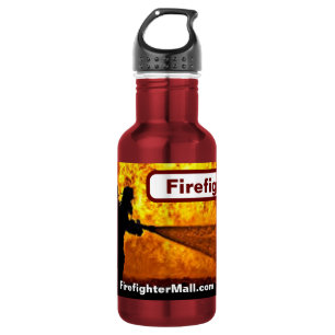 Brandweerman Waterfles