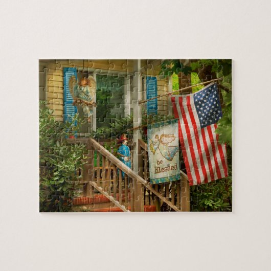 Brandweerman - Wees gezegend met mijn held Legpuzzel (Horizontaal)