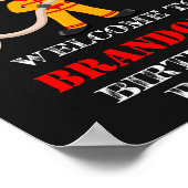 Brandweerman, welkom partijbord Firefighter poster (Hoek)