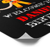 Brandweerman, welkom partijbord Firefighter poster