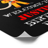 Brandweerman, welkom partijbord Firefighter poster (Hoek)