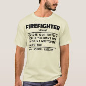 Brandweerman Zelfstandig naamwoord Eerstehulpverle T-shirt (Voorkant)