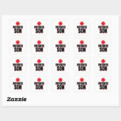 Brandweerman Zoon Vierkante Sticker (Vel)