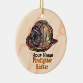 Brandweerman Zus brandweer ornament (Rechts)