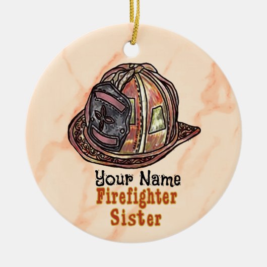 Brandweerman Zus brandweer ornament (Voorkant)