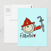 brandweermanman briefkaart (Voorkant / Achterkant)