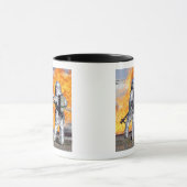 Brandweermannen vechten tegen gesimuleerde brand mok (Midden)