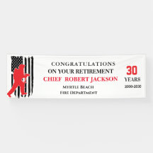 Brandweermannen Verenigde Staten Roodlijnbanner