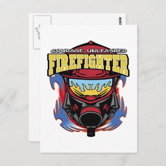 Brandweermoed Briefkaart (Voorkant / Achterkant)