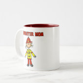 Brandweermoeder Tweekleurige Koffiemok (Voorkant links)