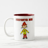 Brandweermoeder Tweekleurige Koffiemok (Links)