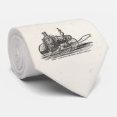  brandweermotor 1800s Antiek brandweerwagen Stropdas (Opgerold)