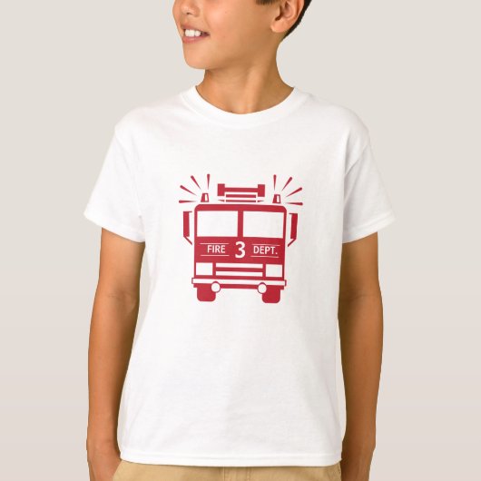Brandweermotor | Brand-vrachtwagenkinderen Shirt (Voorkant)