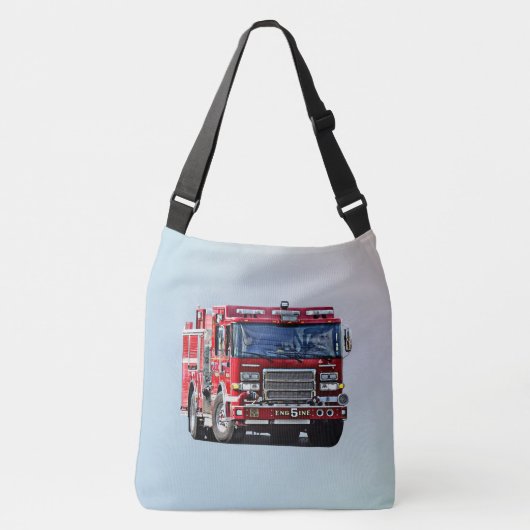 Brandweermotor De hoek draaien Crossbody Tas (Voorkant)