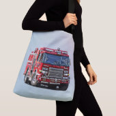 Brandweermotor De hoek draaien Crossbody Tas (Dichtbij)