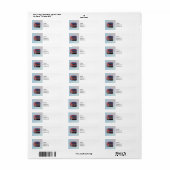Brandweermotor De hoek draaien Etiket (Full Sheet)