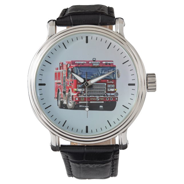 Brandweermotor De hoek draaien Horloge (Voorkant)