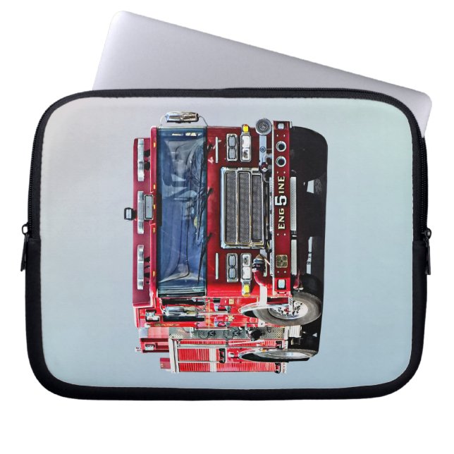 Brandweermotor De hoek draaien Laptop Sleeve (Voorkant)