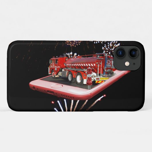 Brandweermotor en -vuurwerk, Case-Mate iPhone case (Achterkant (horizontaal))