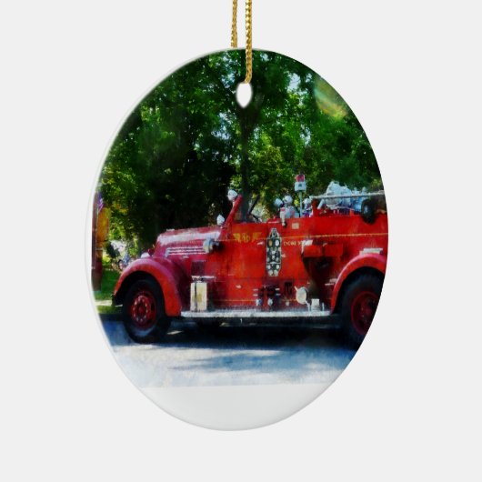 Brandweermotor Keramisch Ornament (Rechts)