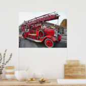  brandweermotor.... poster (Keuken)