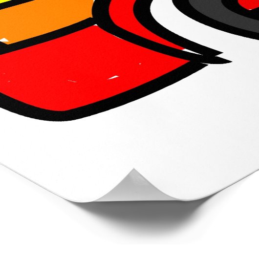 Brandweermotor Poster (Hoek)