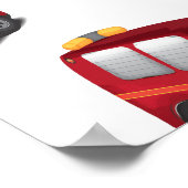 Brandweermotor Poster (Hoek)