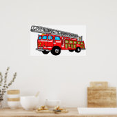 Brandweermotor Poster (Keuken)