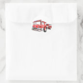 Brandweermotor Ronde Sticker (Tas)