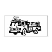 Brandweermotor Rubberstempel (Afrduk)