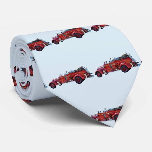 brandweermotor stropdas (Opgerold)